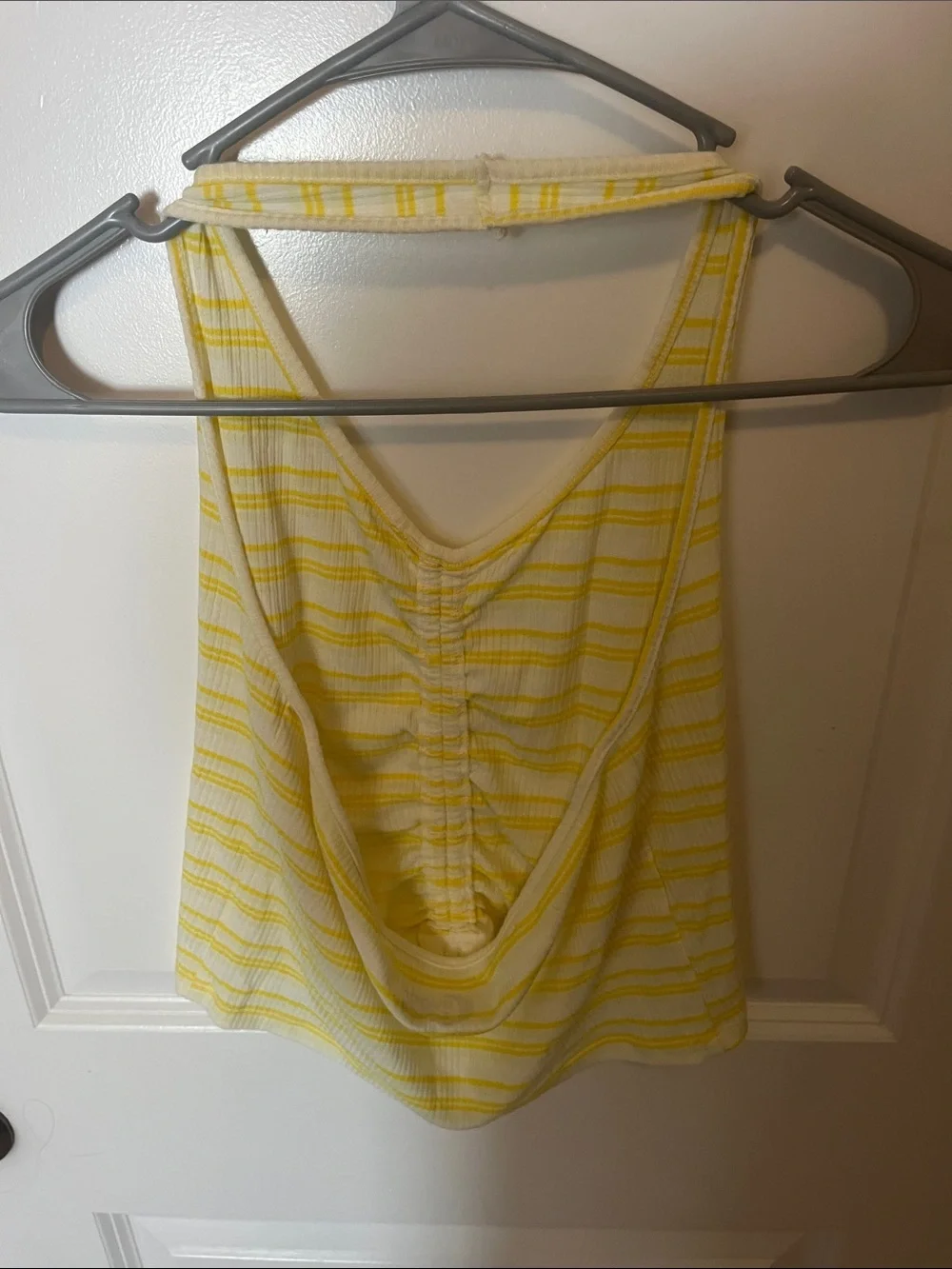 Yellow Striped Girls' Halter Top - Sugar & Jade